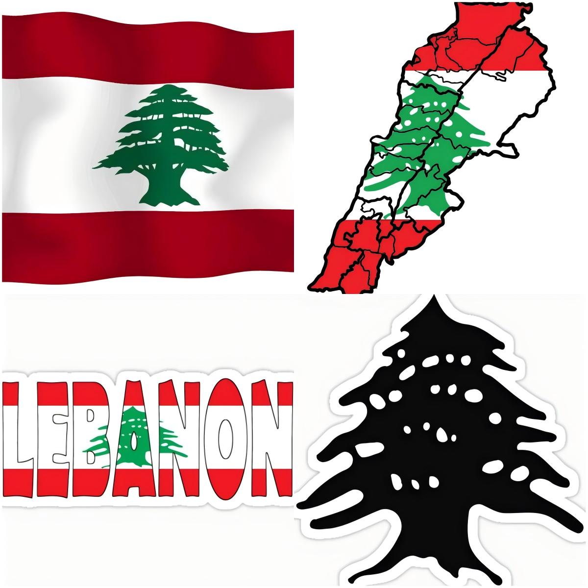 Car Accessories Lebanon - LEBANON Lebanese Flag middle east Vinyl