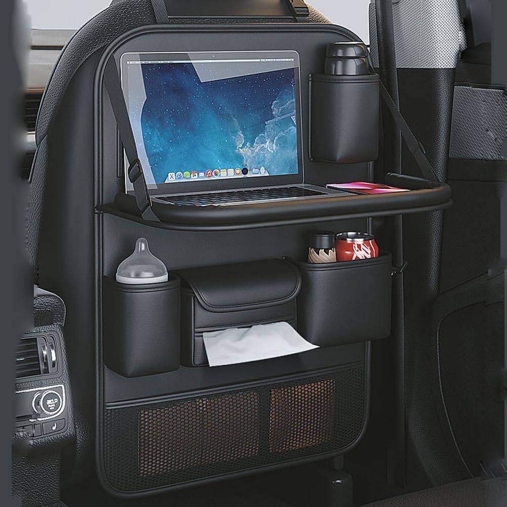Back Seat Car Table - Car Seat Back Organizer, Multifunctional Backseat
