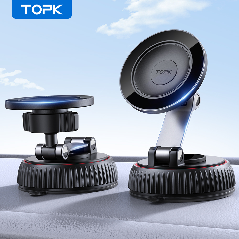 Car Accessories Phone Holder - TOPK Magnetic Car Phone Mount Holder