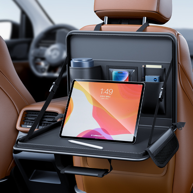 Back Seat Car Table - Car Laptop Holder Leather Car Seat