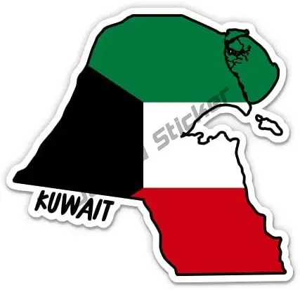 Kuwait Map with Flag Vinyl Sti - Car Accessories Kuwait ulasan dan harga