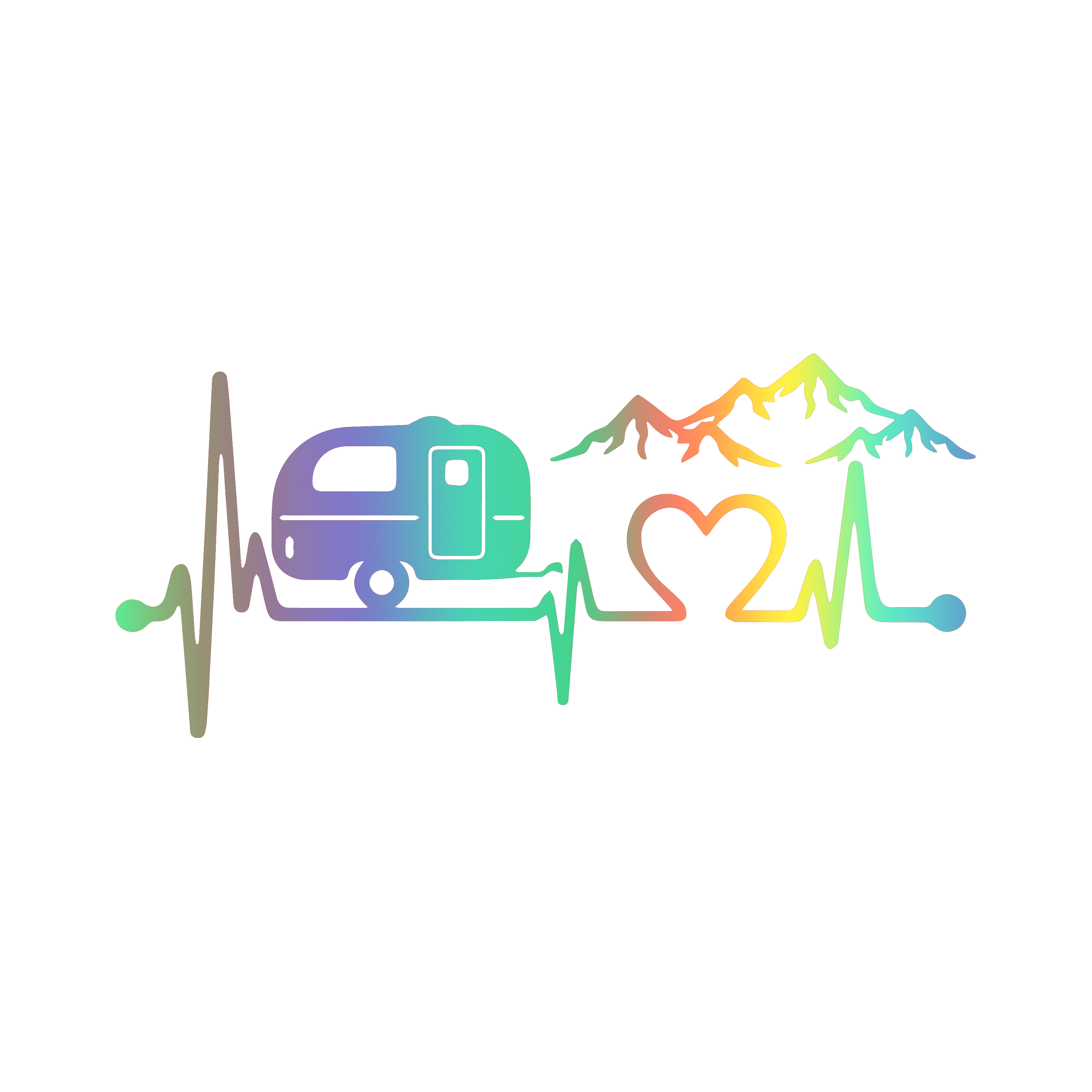 Caravan Love Heartbeat Mountai - Car Accessories Lebanon ulasan dan harga