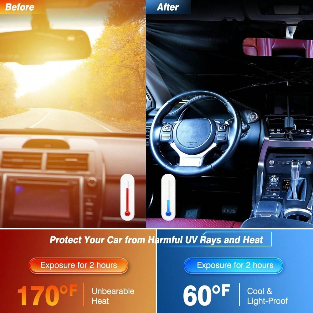 Car Windshield Sunshade Umbrel - Car Accessories In Store ulasan dan harga
