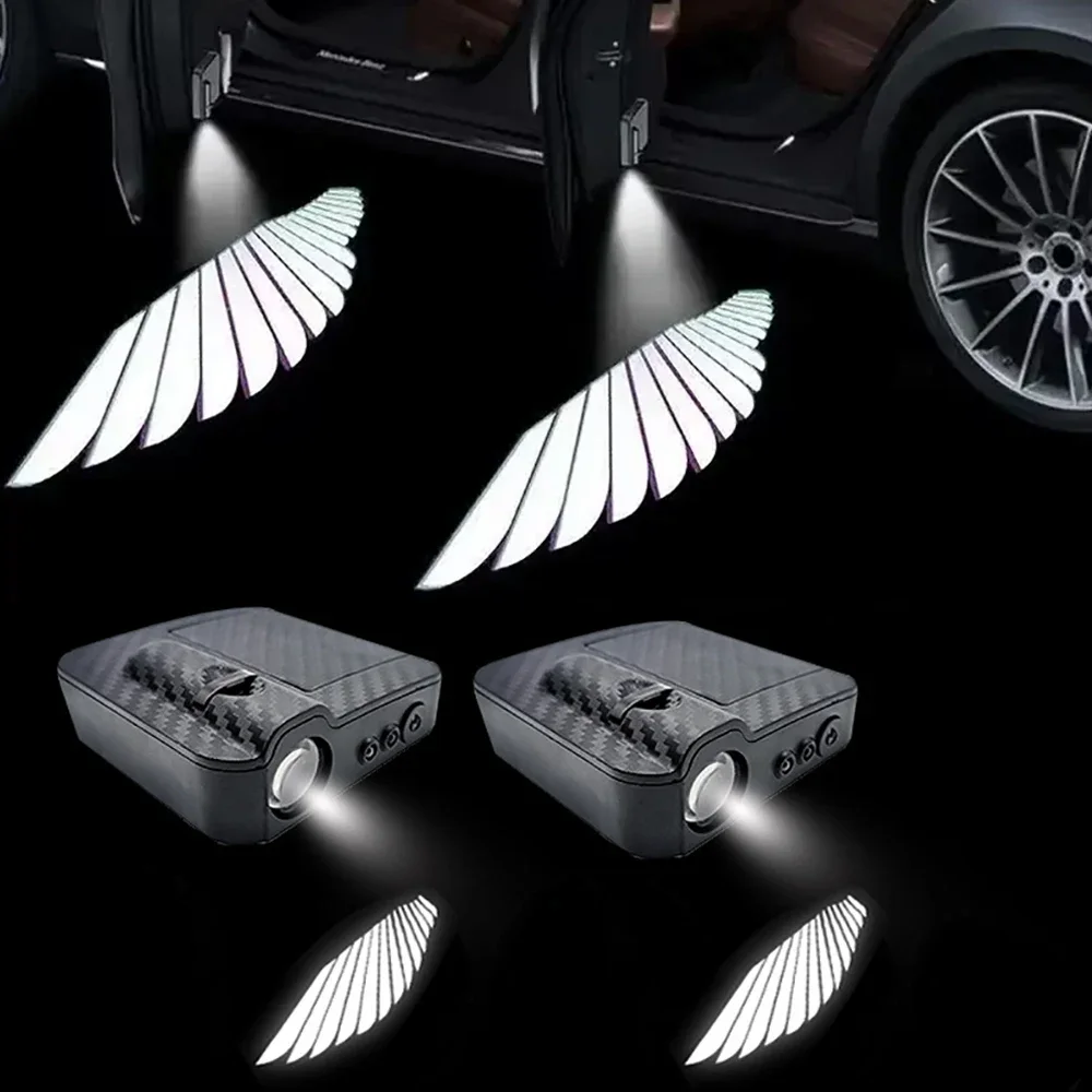 2Pcs/4Pcs Car Angel Wings Wire - Car Accessories Logo ulasan dan harga