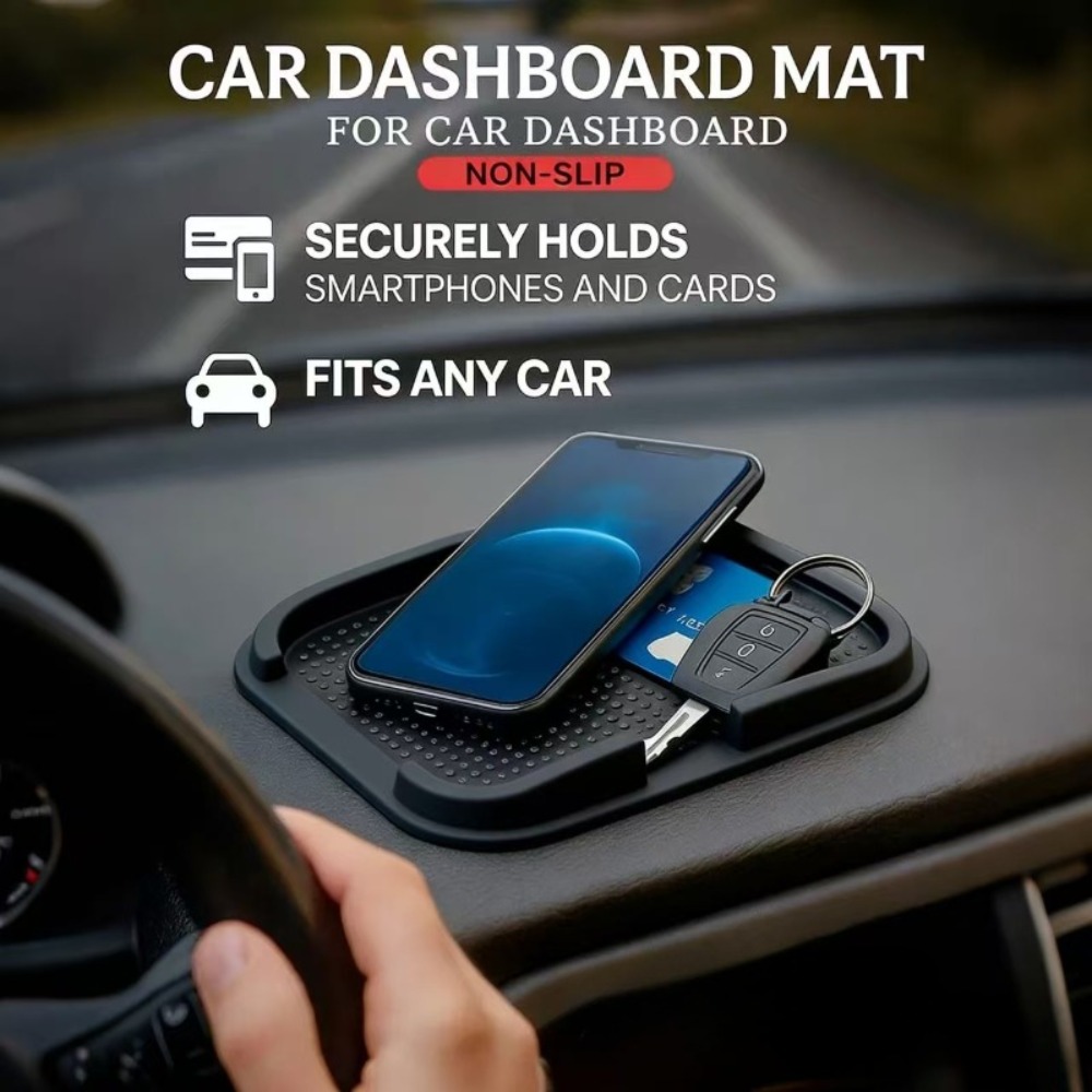 Silicone Anti Slip Mat Car Das - Car Accessories Phone Holder ulasan dan harga