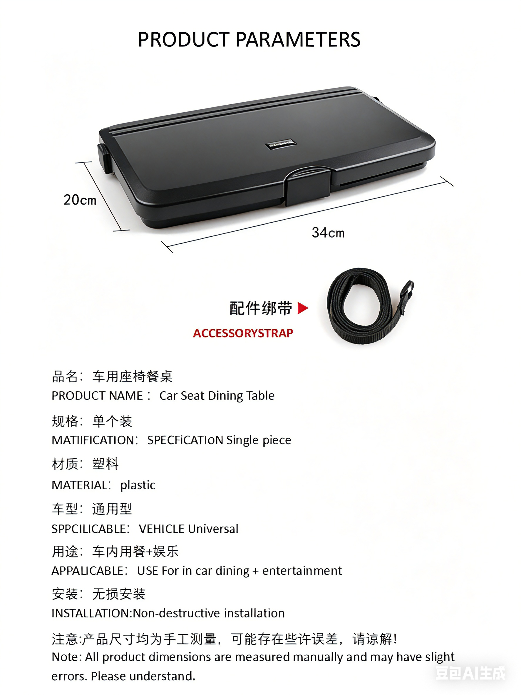 Car Back Seat Food Tray with P - Back Seat Car Table ulasan dan harga