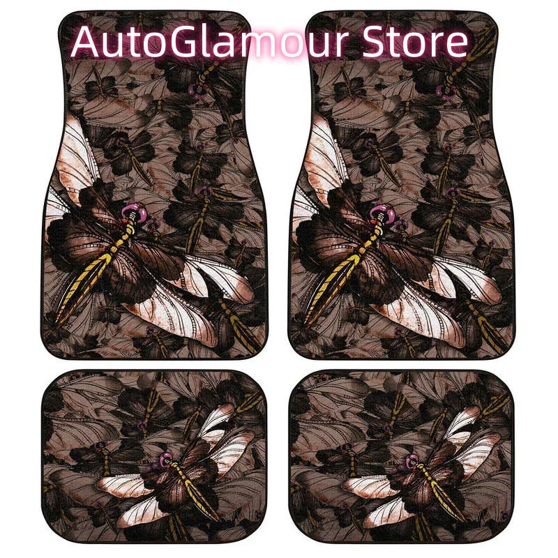 Brown Dragonfly Car Floor Mats - Car Accessories Gift Ideas ulasan dan harga