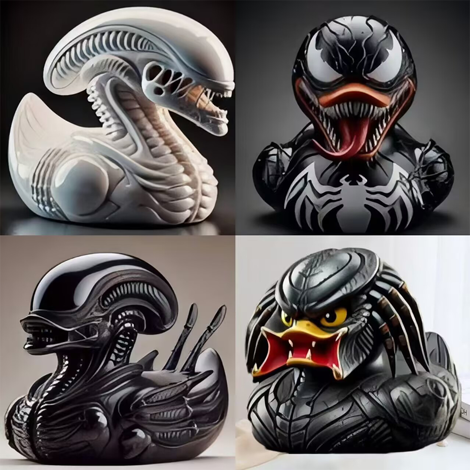 Alien Duck Resin Statue，Evil A - Car Accessories Gift Ideas ulasan dan harga