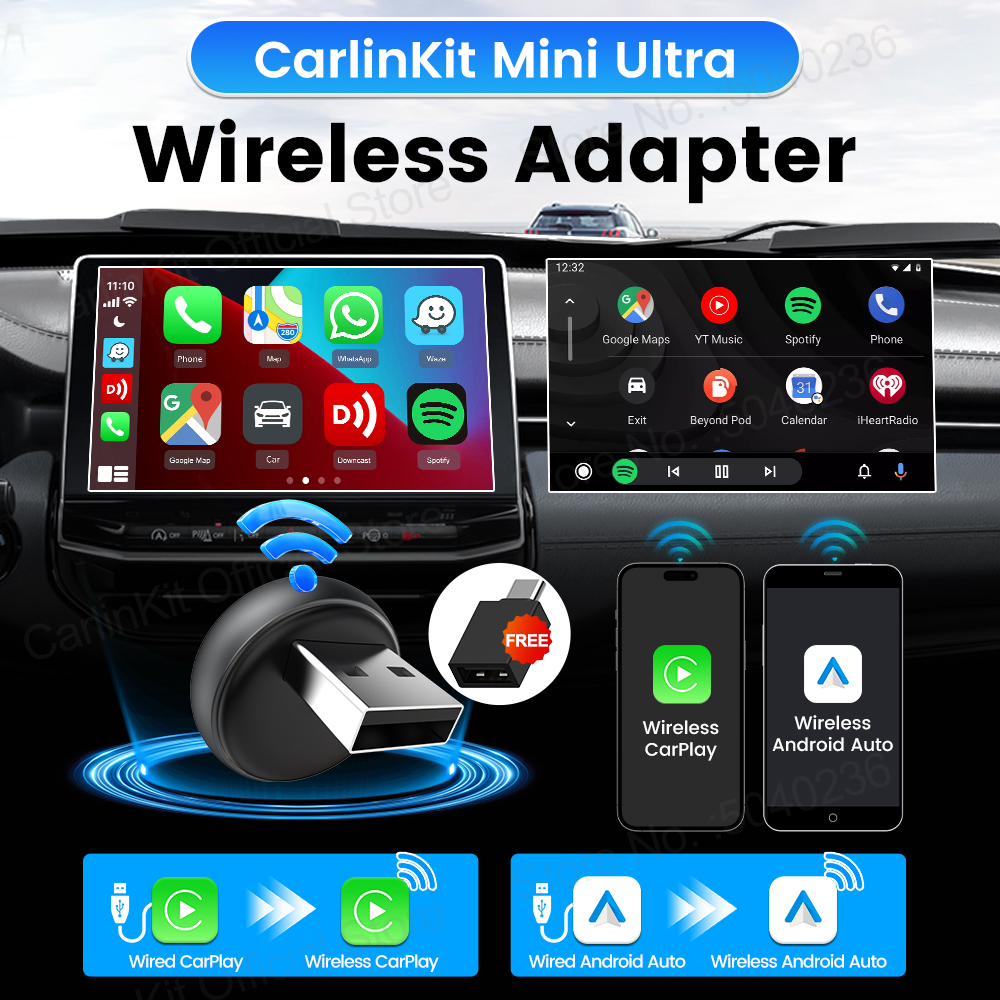 Mini Ultra 3 CarlinKit 5.0 Wir - Car Accessories Usa ulasan dan harga