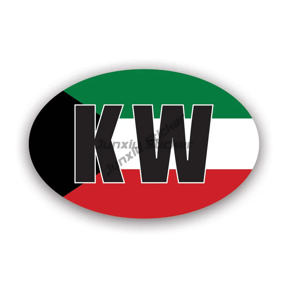 KW Kuwait Flag Emblem Creative - Car Accessories Kuwait ulasan dan harga