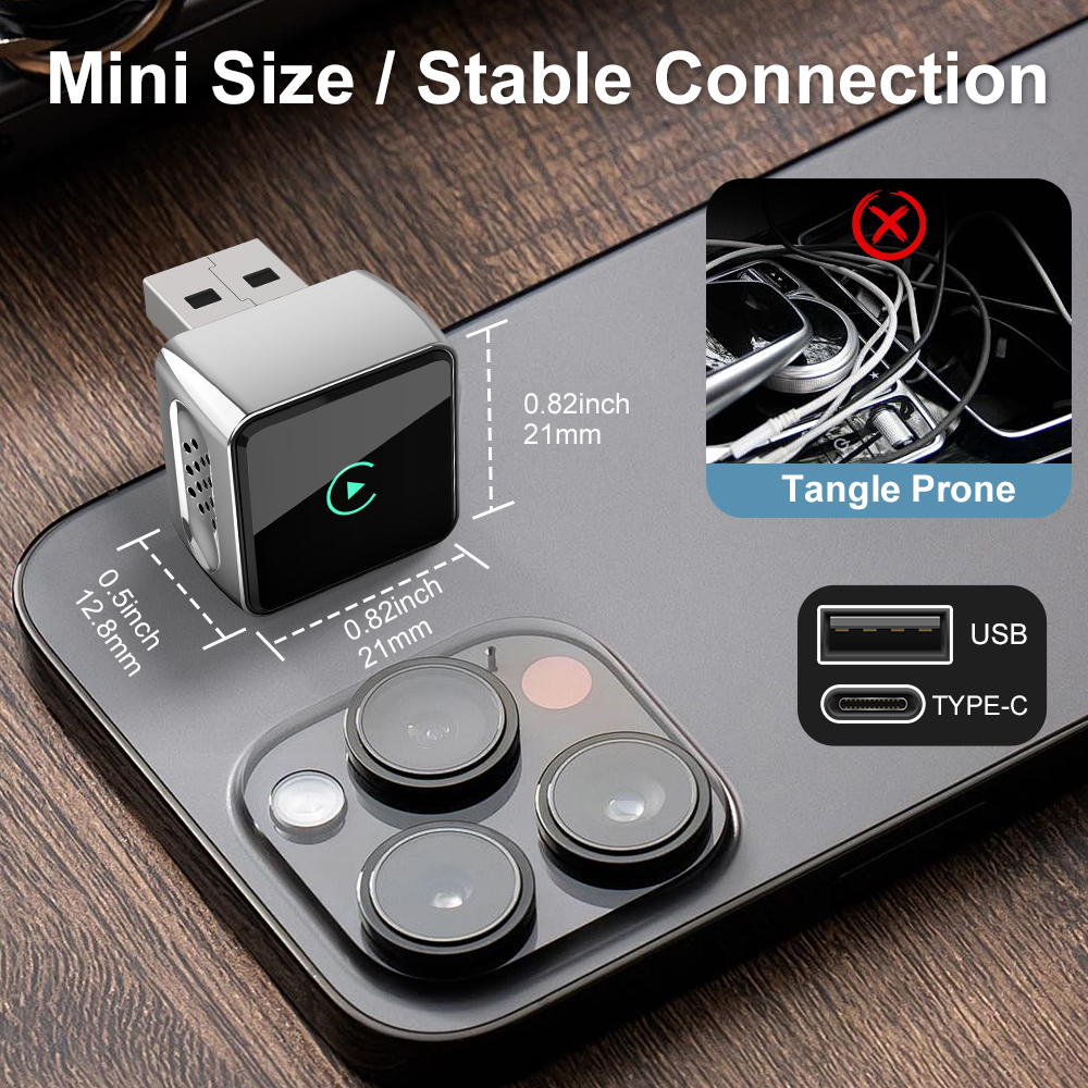 2 in 1 Wireless CarPlay Dongle - Car Accessories Usa ulasan dan harga