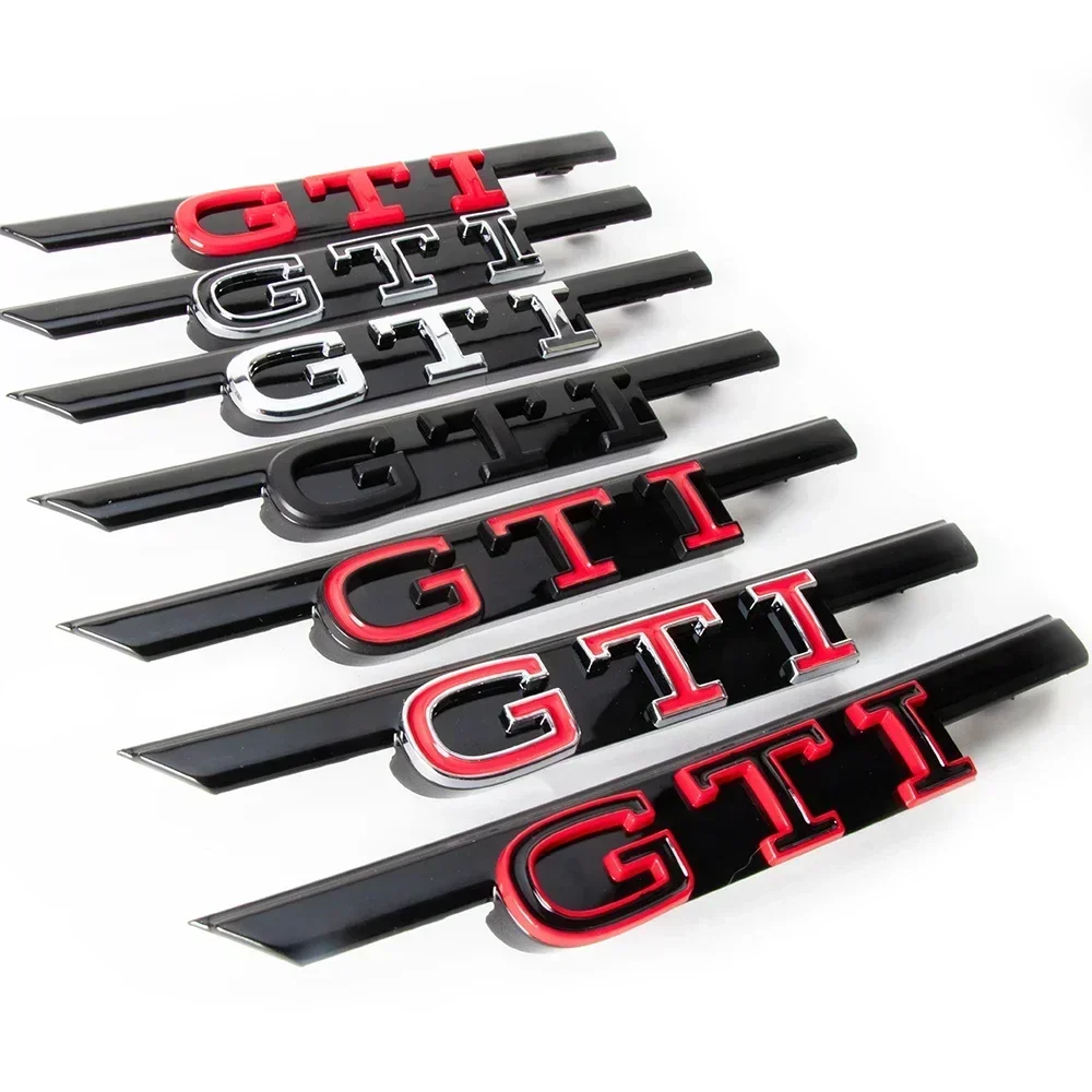 1pc Black/Red 3D ABS GTI lette - Car Accessories Logo ulasan dan harga