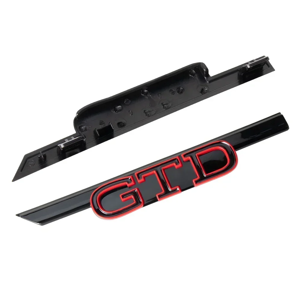 1pc Black/Red 3D ABS GTI lette - Car Accessories Logo ulasan dan harga