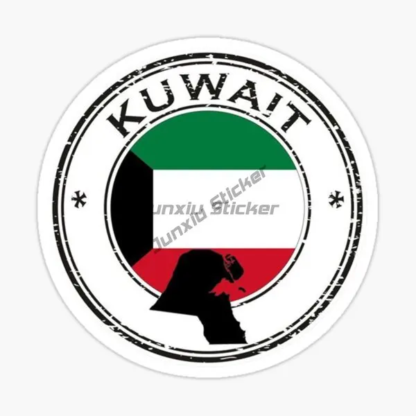 KWT Kuwait Flag Map Emblem Cre - Car Accessories Kuwait ulasan dan harga