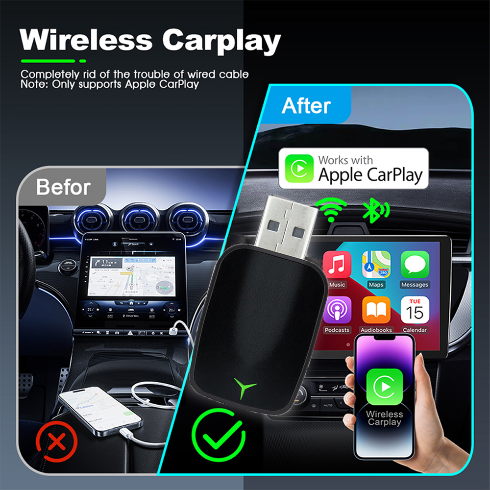 New Wired To Wireless Carplay  - Car Accessories Usa ulasan dan harga