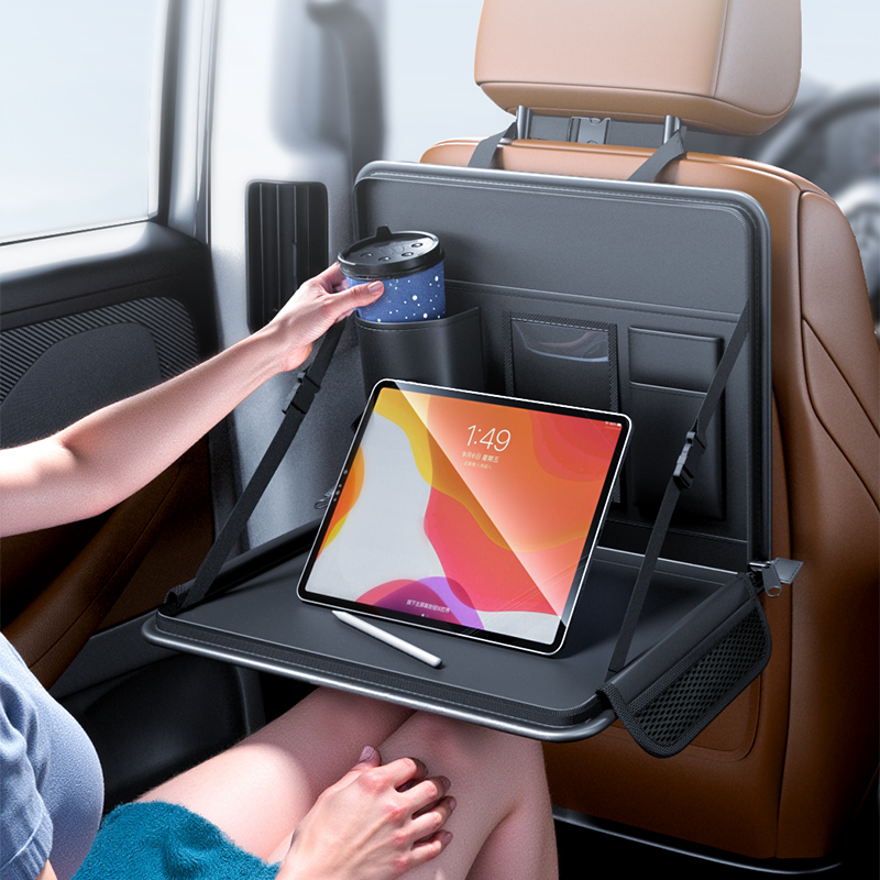 Car Laptop Holder Leather Car  - Back Seat Car Table ulasan dan harga