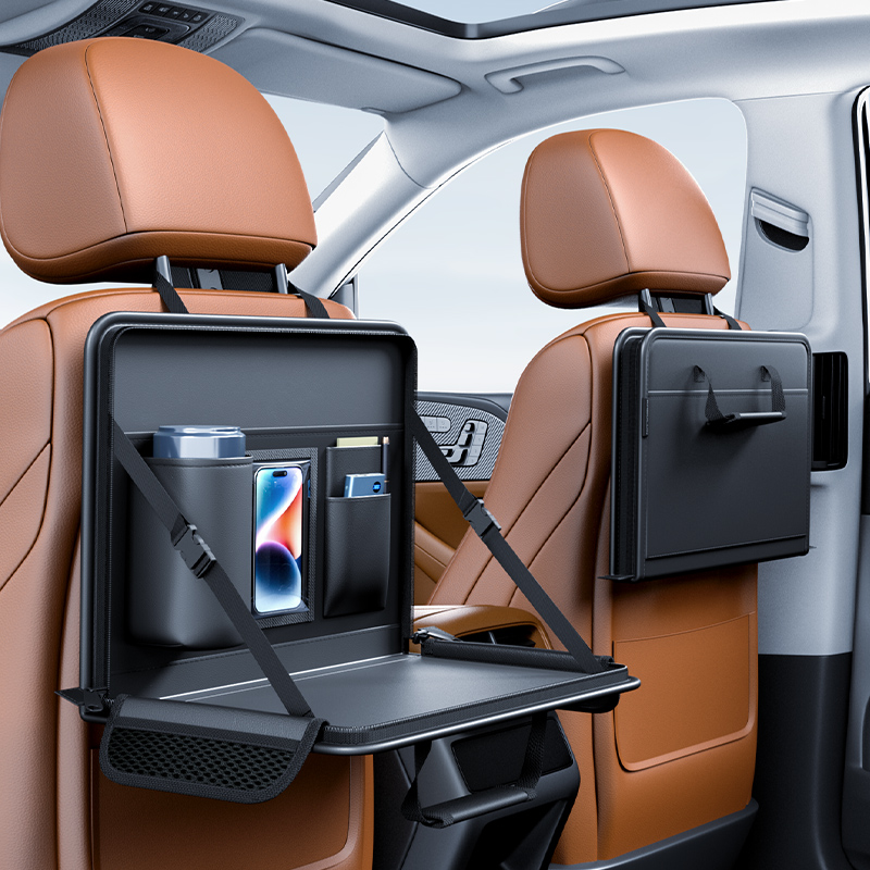 Car Laptop Holder Leather Car  - Back Seat Car Table ulasan dan harga