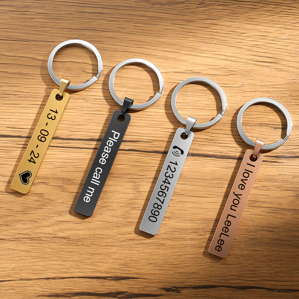 Custom Logo Name Number Keycha - Car Accessories Gift Ideas ulasan dan harga