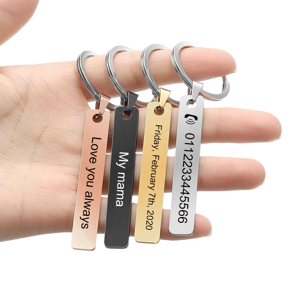 Custom Logo Name Number Keycha - Car Accessories Gift Ideas ulasan dan harga