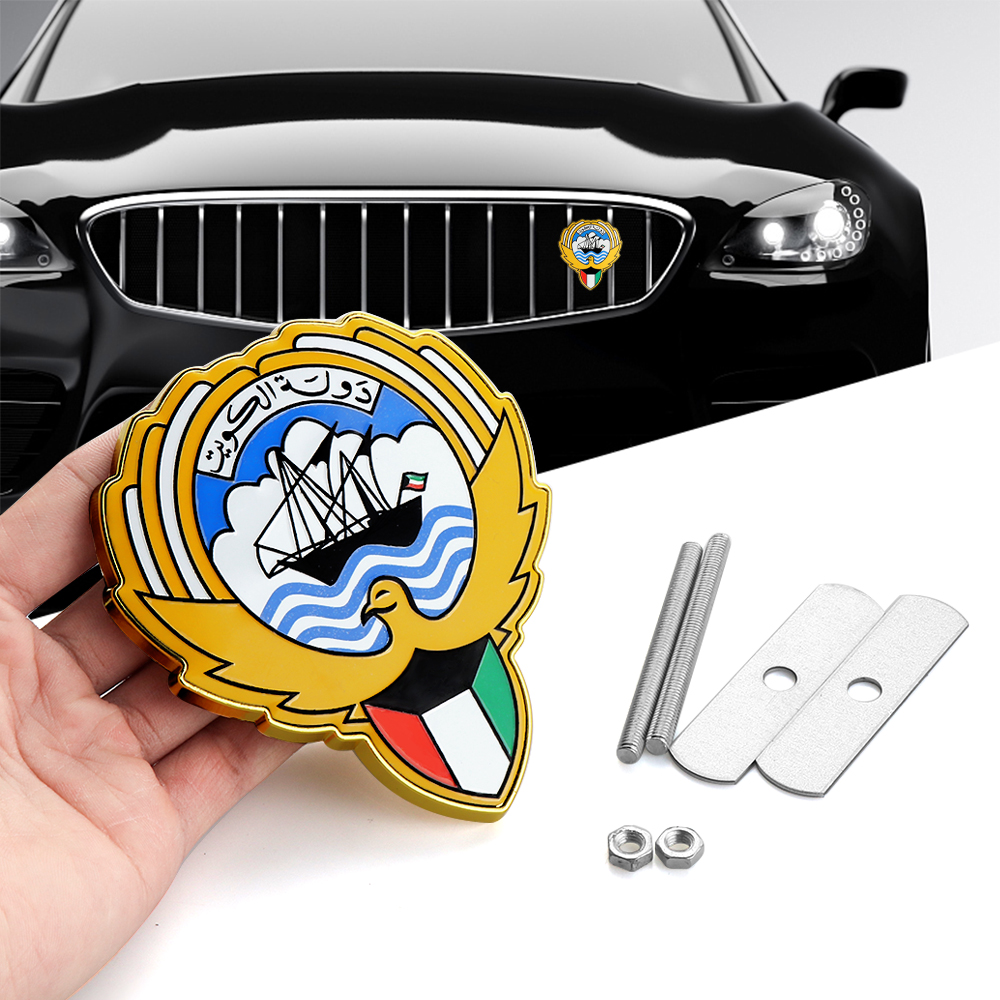 1PCS Car 3D Metal Front Grille - Car Accessories Kuwait ulasan dan harga